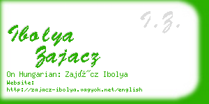 ibolya zajacz business card